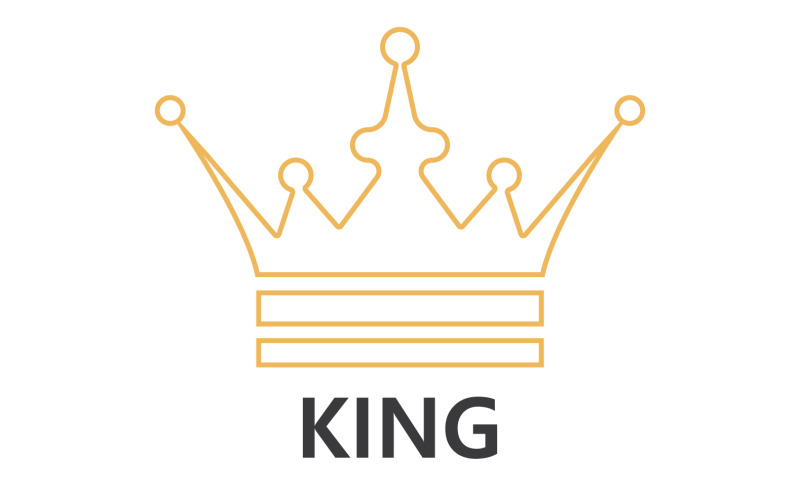 Crown King And Princes Logo Template vector V32
