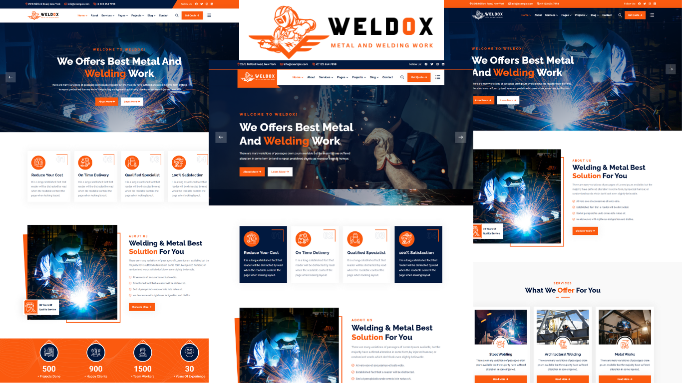 Weldox - Welding And Metal Works HTML5 Template