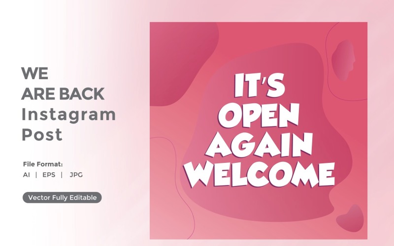 Its open again welcome instagram post 01 Social Media