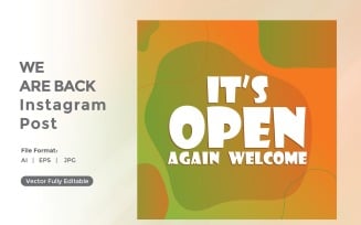 Its open again welcome instagram post 02