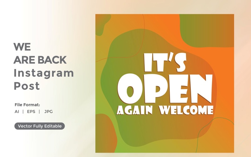 Its open again welcome instagram post 02 Social Media