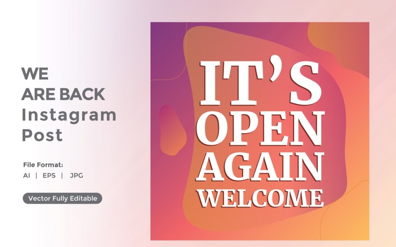 Its open again welcome instagram post 05 Social Media