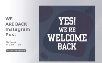 Yes We are back instagram post 01