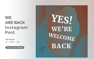 Yes We are back instagram post 02