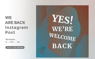 Yes We are back instagram post 02