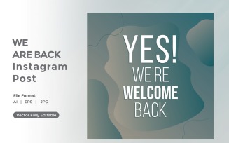 Yes We are back instagram post 03