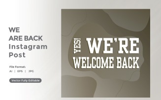 Yes We are back instagram post 05