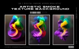 Artistic Painted Smoke Texture Background