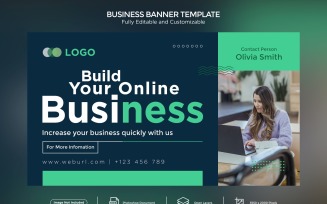 Build Your Online Business Banner Design Template.