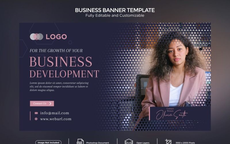 Business Development Banner Design Template. Social Media
