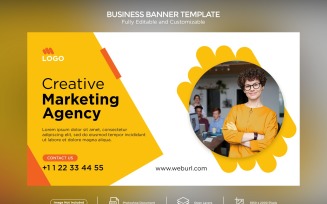 Creative Marketing Agency Business Banner Design Template 06