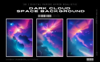 Dark Cloud Space Premium Background