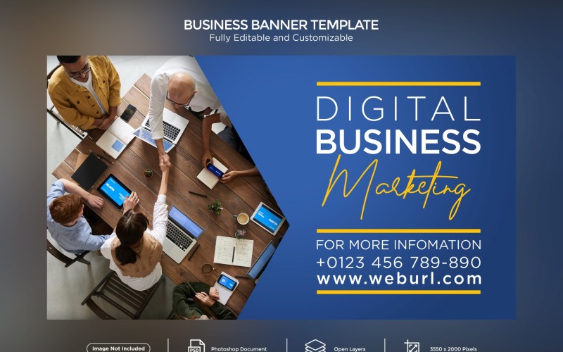 Digital Business Marketing Banner Design Template Social Media