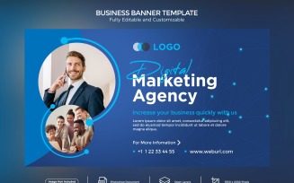 Digital Marketing Agency Business Banner Design Template 08