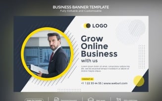 Grow your Online Business Banner Design Template 03