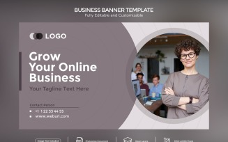 Grow your Online Business Banner Design Template 04