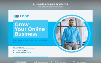 Grow your Online Business Banner Design Template 05