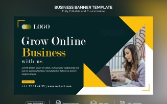 Grow your Online Business Banner Design Template 06