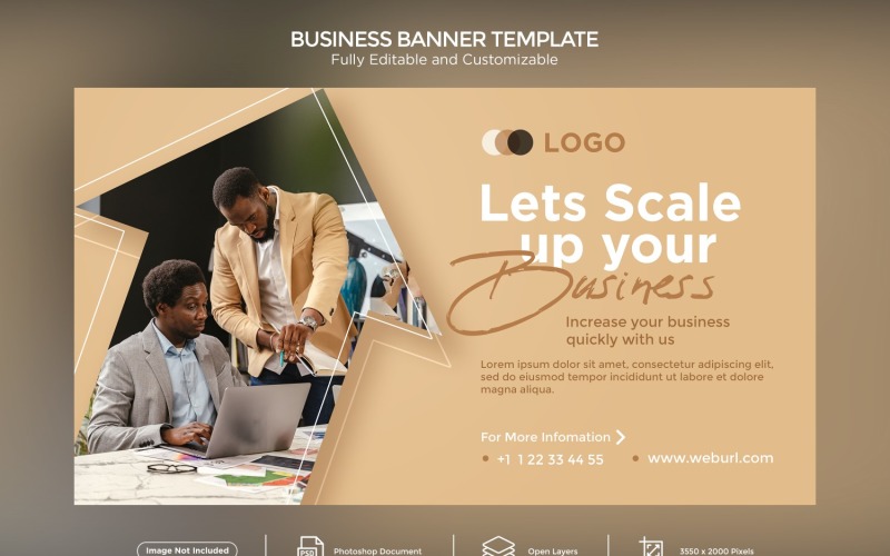 Let's Scale up your Business Banner Design Template 01 Social Media