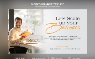 Let's Scale up your Business Banner Design Template 02