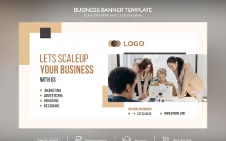 Let's Scale up your Business Banner Design Template 03