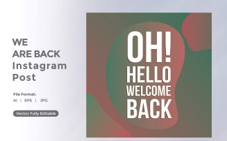 Oh! hello welcome back Instagram post 03