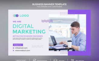 We Are Digital Marketing Banner Design Template.
