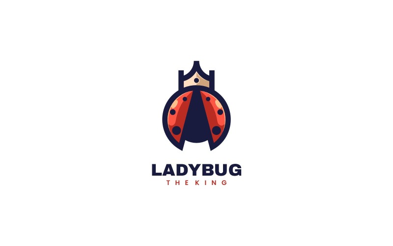 Ladybug Mascot Logo Style Logo Template