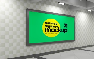 Subway Signage Horizontal Mockup 10
