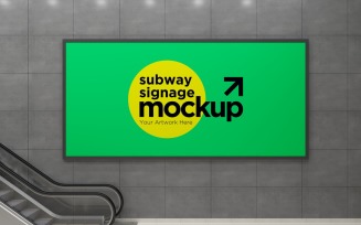 Subway Signage Horizontal Mockup 12