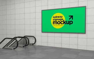 Subway Signage Horizontal Mockup 14