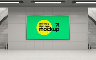 Subway Signage Horizontal Mockup 23