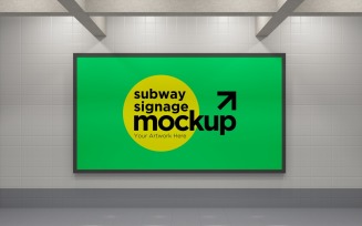 Subway Signage Horizontal Mockup 31