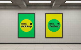 Subway Two Signage Mockup 13