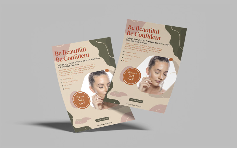 Treatment Facial Flyer Template Corporate Identity