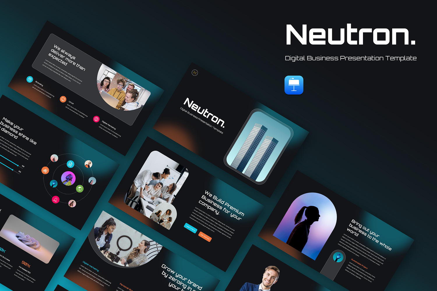 Neutron - Digital Business Keynote Template