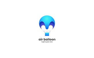 Air Balloon Gradient Logo Style