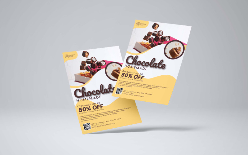 Chocolate Shop Flyer Template 6 Corporate Identity