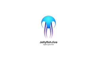 Jellyfish Color Gradient Logo