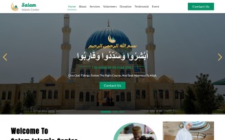 Salam - Islamic Center HTML5 Landing Page Template