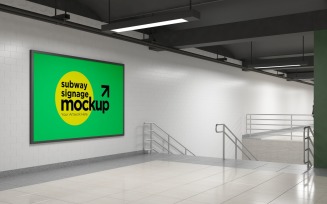 Subway Signage Horizontal Mockup 16