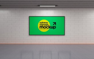Subway Signage Horizontal Mockup 18