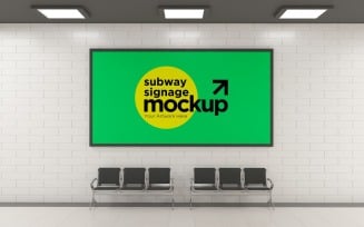Subway Signage Horizontal Mockup 19