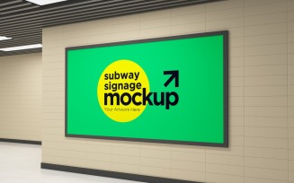Subway Signage Horizontal Mockup 30