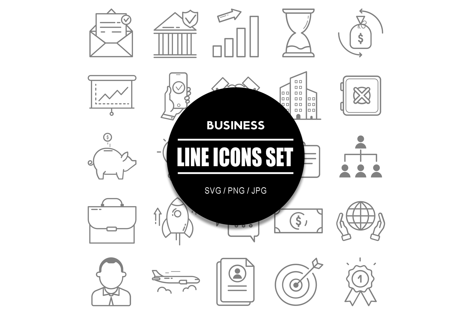 Business Icon Set Bundle Business Pack