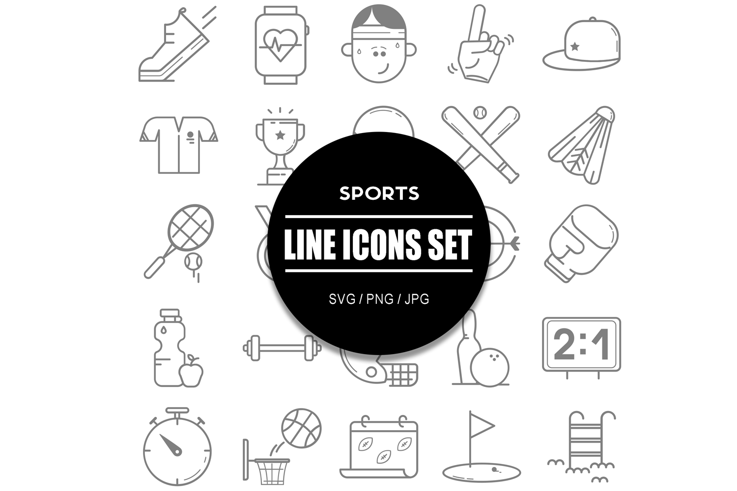 Sports Icon Set Sport Icons Bundle