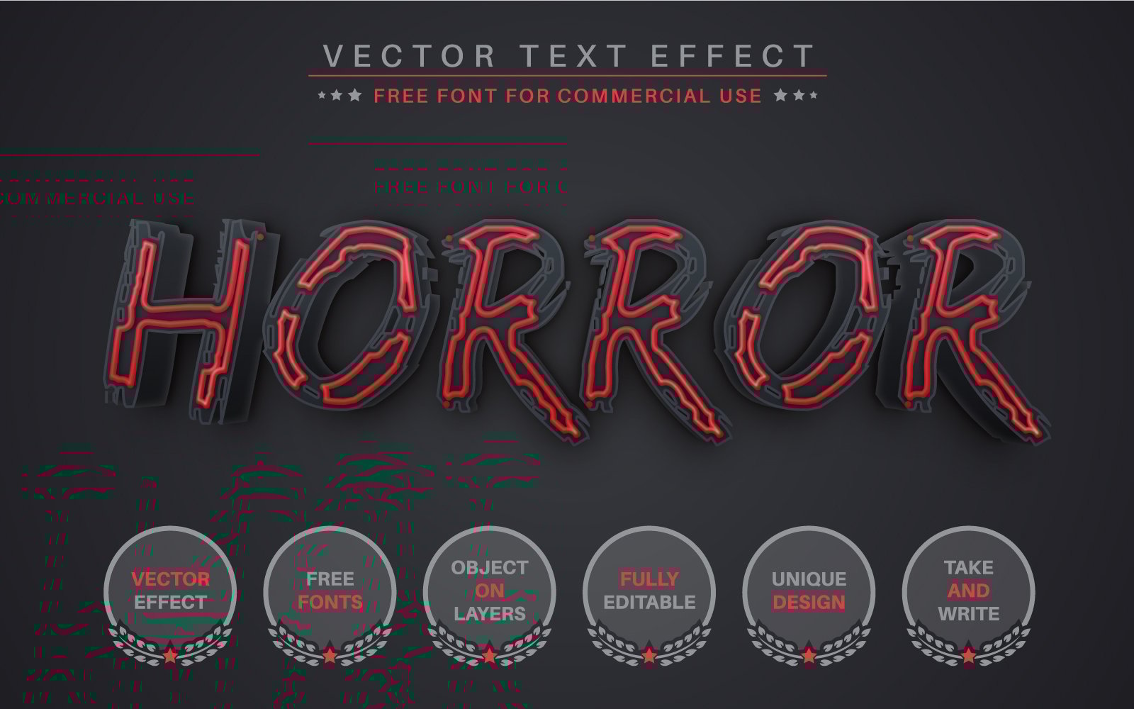 Template #321518 Effect Font Webdesign Template - Logo template Preview