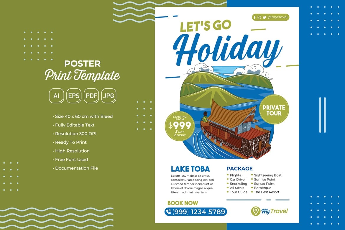 Template #321570 Holiday Vacation Webdesign Template - Logo template Preview