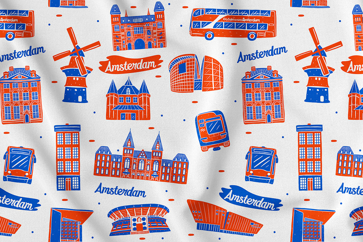 Template #321593 Amsterdam Pattern Webdesign Template - Logo template Preview
