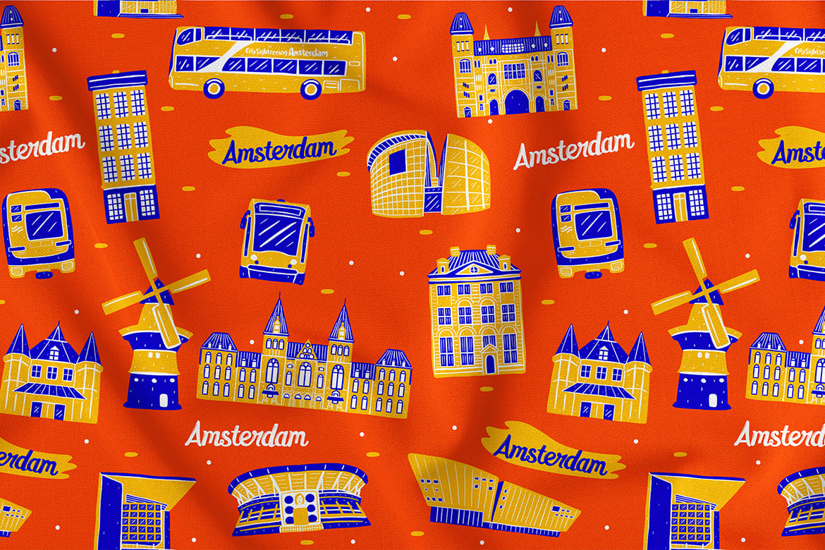 Template #321594 Amsterdam Pattern Webdesign Template - Logo template Preview